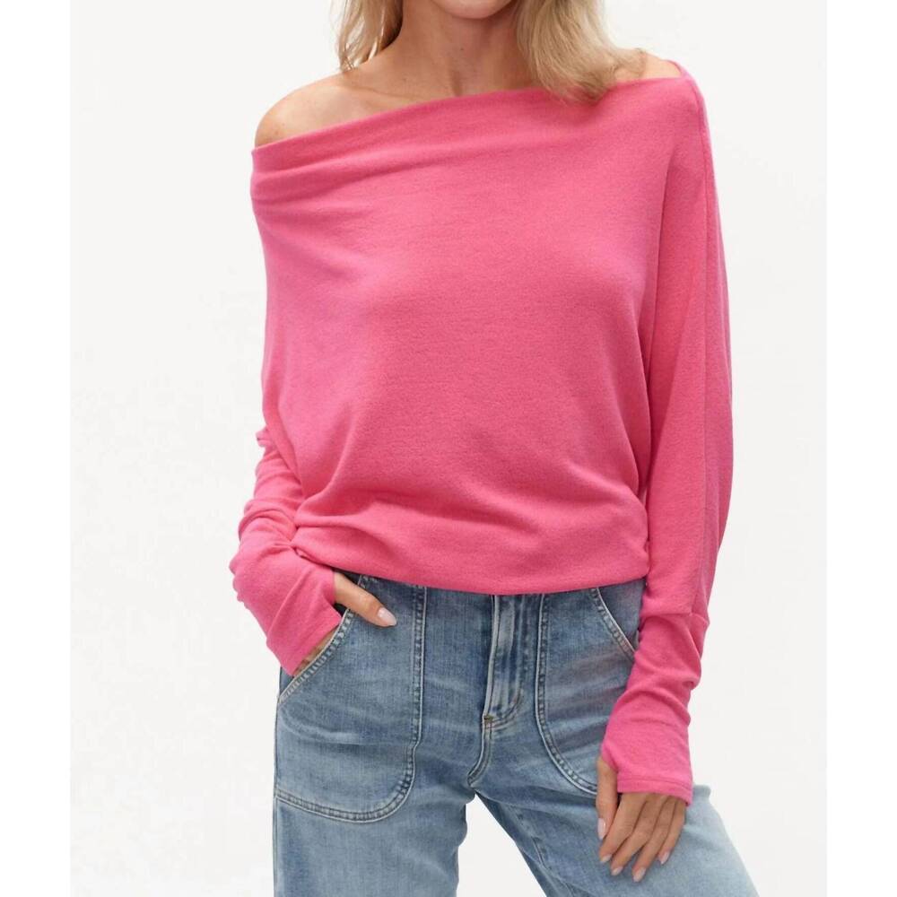 NEW SIX/FIFTY anywhere long sleeve top in carnation